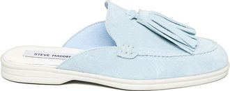 Steve Madden Odenza Flat Shoe LT BLUE SUEDE