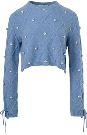 Ports 1961 crystal-embellished jumper - women - Wool - M - Blue
