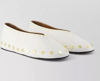Ganni cotton ballerina slippers