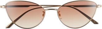 Oliver Peoples x KHAITE 1998C 56mm Cat Eye Sunglasses in Gold at Nordstrom