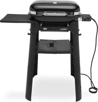 Weber Barbacoa El&eacute;ctrica Weber Lumin Compact Con Soporte Negro C&oacute;d. 91010853