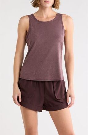 Apana Levitate Keyhole Back Tank in Brown at Nordstrom Rack, Size X-Large