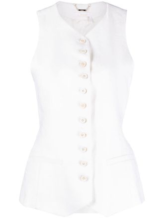 Chloé Gilet smanicato - Toni neutri