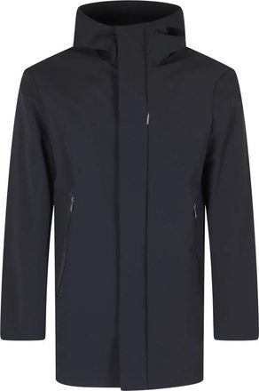Roberto Ricci Design Hooded Zip-up Jacket - Heren - Zomerjassen - Blauw - M - Leer - Jassen