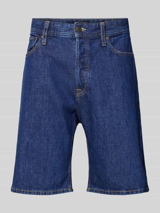 Jack & Jones Jack & Jones Baggy Fit Jeansshorts im 5-Pocket-Design Modell ALEX in Dunkelblau, Gr&ouml;&szlig;e XXL