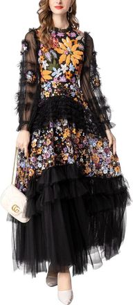 Burryco Burryco Black Maxi Dress