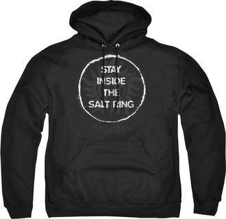 Gildan Supernatural Stay Inside The Salt Ring Adult Pull Over Hoodie / Hooded Sweatshirt