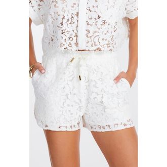 Bishop + Young Josephine Lace Short in Salt at Nordstrom, Size X-Small