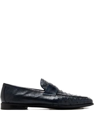 Magnanni leather penny loafers - men - Leather/Leather/Leather - 42 - Blue