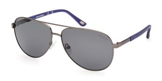 Skechers SE6365 Polarized 09D Mens Sunglasses Gunmetal Size 62