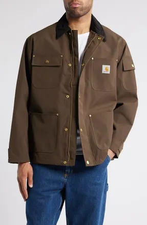 Carhartt Work in Progress Clapton Water Repellent Nylon Jacket in Liberica /Black at Nordstrom, Size Medium