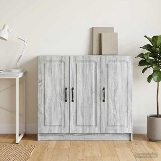vidaXL Vidaxl Credenza Grigio Sonoma 89 X 34,5 X 77 Cm Legno