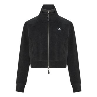 adidas (WMNS) adidas 3S Deluxe W TT Tracksuit Top Asia Sizing Carbon LE9674