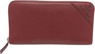 Prada Pre-owned Wallets, male, Red, Size: ONE SIZE Pre-owned Long wallet (bi-fold)