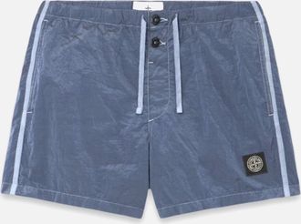 Stone Island Mens S0043 Nylon Swimshorts Blue - Navy - Size: 35/34/32