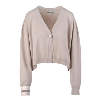ottod'Ame Cardigans, female, Beige, Size: M Cropped Cardigan