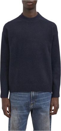 Paolo Pecora Maglione Girocollo - - Knitwear - Uomo - Blu - M
