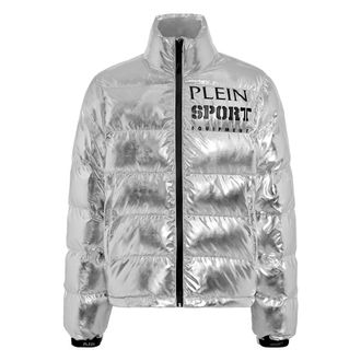 Plein Sport Heren, Jassen, Grijs, Maat: 5XL Nylon