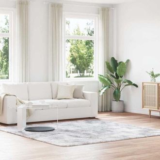 vidaXL Vidaxl - Tappeto Shaggy a Pelo Lungo navarra Grigio Chiaro 240x240 cm