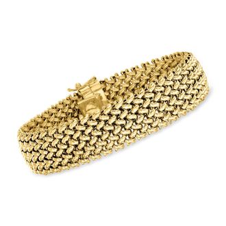 Ross-Simons Italian 14kt Yellow Gold Riso Bracelet