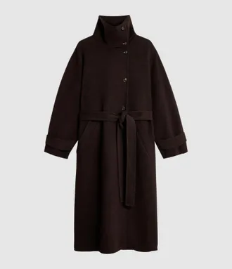 SOEUR Manteau James Marron Fonce
