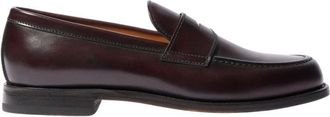 Scarosso Klassieke Italiaanse Penny Loafers - Heren - Loafers - Bruin - 40 1/2 EU - Leer - Schoenen