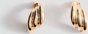 Mango Orecchini semicerchio rilievo oro - Donna - Taglia unica - MANGO