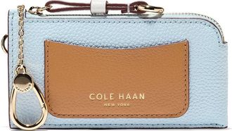 Cole Haan Essential Card Case in Biscuit/Ballad Blue/Egret at Nordstrom Rack