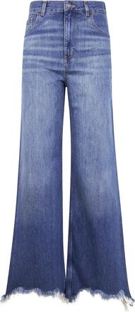 Chlo&eacute; Stijlvolle Wide Leg Denim Jeans - Dames - Loose Fit Jeans - Blauw - W28 - Denim - Jeans