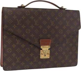 Louis Vuitton Pre-owned Canvas Handtas - Dames - Vintage Handtas - Bruin - ONE Size - Vintage