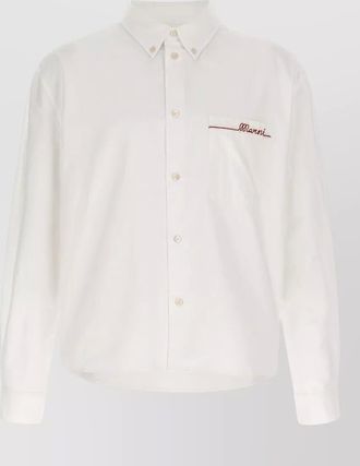 Marni embroidered cotton shirt