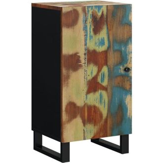 vidaXL vidaXL Credenza con Anta 40x31x75 cm in Legno Massello di Recupero