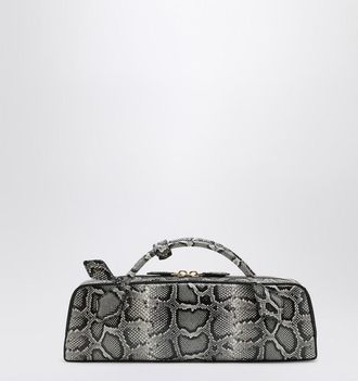 Alaia Python-Print Small Le Teckel Bag
