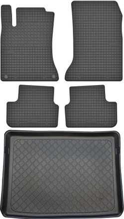 OEM Set Di Tappetini In Gomma Per Auto E Tappetino Per Bagagliaio Per Mercedes Classe B W246 Minivan (10/2011-12/2018)