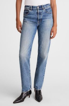 Madewell The Longline Straight Jeans in Atlin Wash at Nordstrom, Size 28P