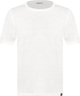 Gran Sasso Linen Crewneck Short Sleeve T Shirt
