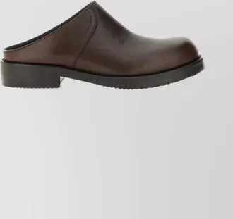 Dries Van Noten leather clogs