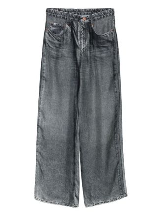 Pierre-Louis Mascia Denim Print Silk Trousers