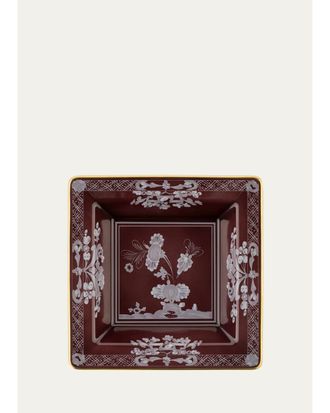 Ginori 1735 Floral Porcelain Square Change Tray