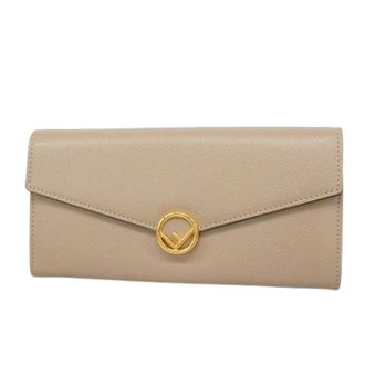 Fendi Pre-owned Wallets, female, Beige, Size: ONE SIZE Pre-owned Long wallet (bi-fold)