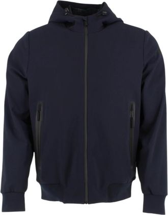 Roberto Ricci Design Blauwe Winter Thermo Hood Jas - Heren - Winterjassen - Blauw - XL - Jassen