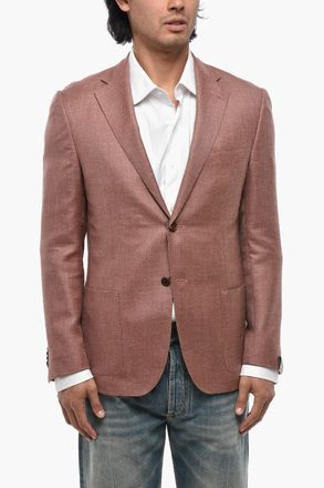 Corneliani Blazer Semifoderato GATE in Misto Lana con Tasche a Toppa Corneliani