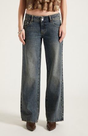 PacSun Zoe Girlfriend Jeans in Dark Indigo at Nordstrom, Size 28