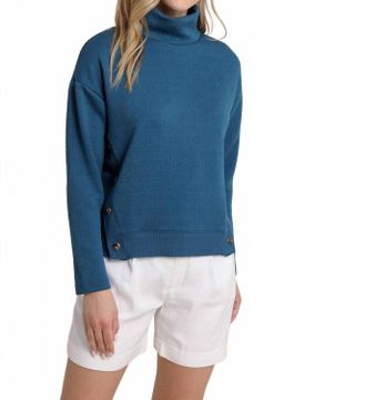 Southern Tide Cordelia Quilted Pullover In Blue