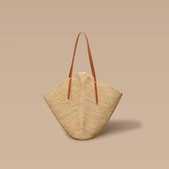 Indego Africa Bibiri Crochet Raffia Tote in Natural at Nordstrom