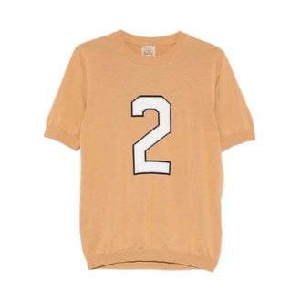 Rakk&igrave; Round-neck Knitwear, male, Beige, Size: XL Crew Neck Short-Sleeve Knit