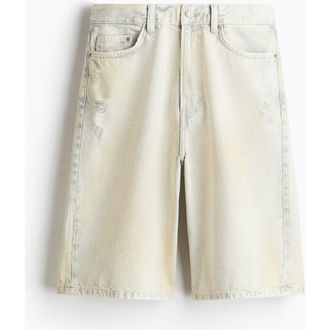 H&M Baggy Denim Shorts in Pale Denim Blue at Nordstrom, Size 33