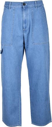 Philippe Model Cotton Trousers - Light Blue
