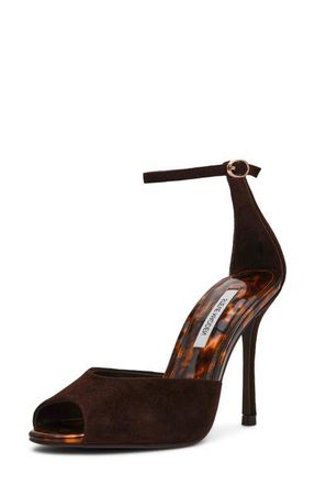 Steve Madden Phillipa Ankle Strap Sandal in Brown/tortoise at Nordstrom, Size 9.5