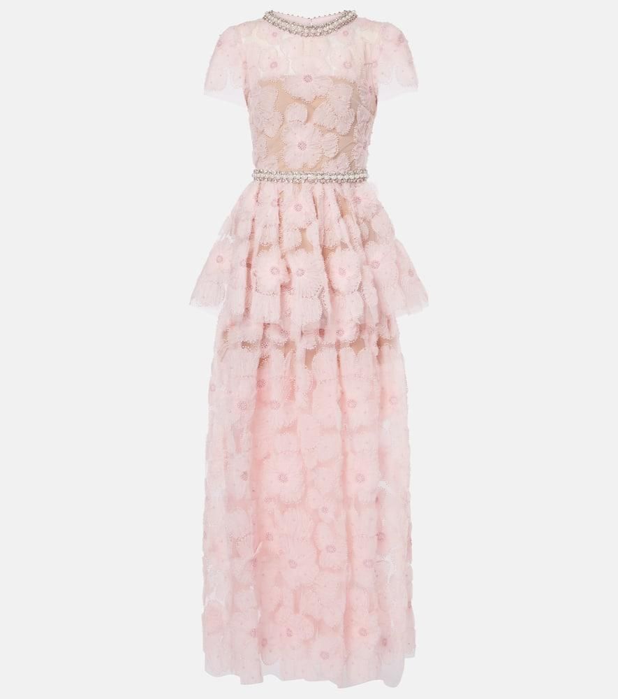 ワンピース Dolce&Gabbana Pink Lace Tube Longuette Dress Dolce & Gabbana Dolce&Gabbana Pink Lace Tube Longuette Dress